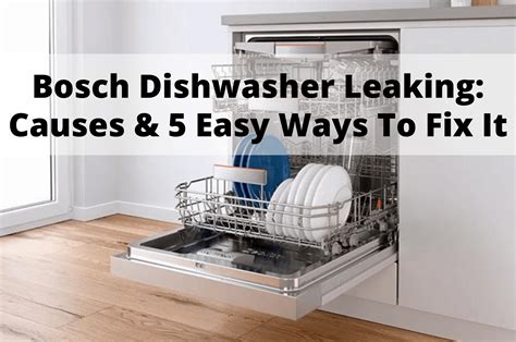 Why Your Dishwasher Is Leaking From the Bottom